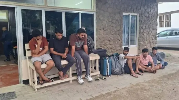 Guyana: 8 Indian nationals apprehended for illegal entry, deported to Suriname. PC: Facebook Page