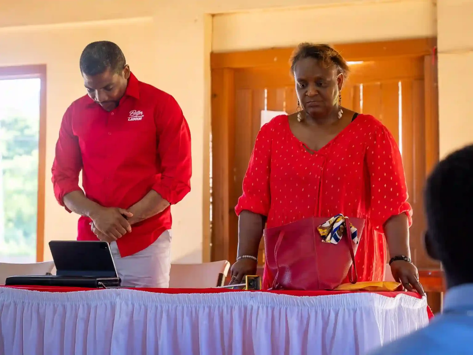 PM Terrance Drew interacts with Constituency #8 citizens with branch meeting