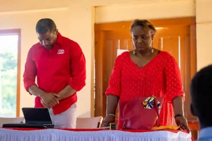 PM Terrance Drew interacts with Constituency #8 citizens with branch meeting