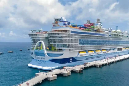 Icon of the Seas docked at Port Zante