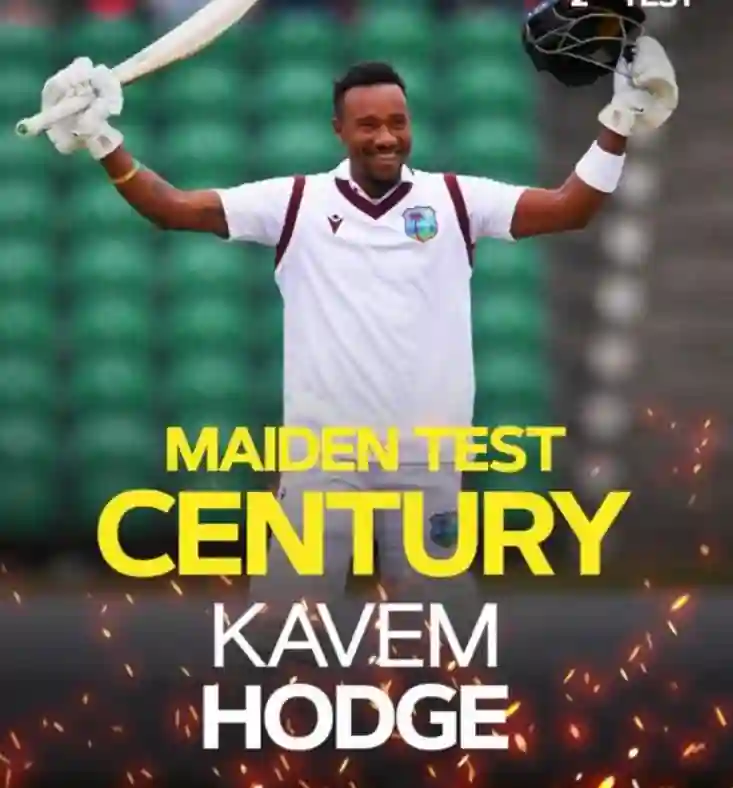 Kavem Hodge Maiden Test Century
