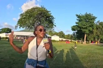 Kenyan YouTuber at Nevis Mango Festival
