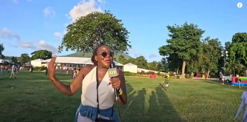 Kenyan YouTuber at Nevis Mango Festival