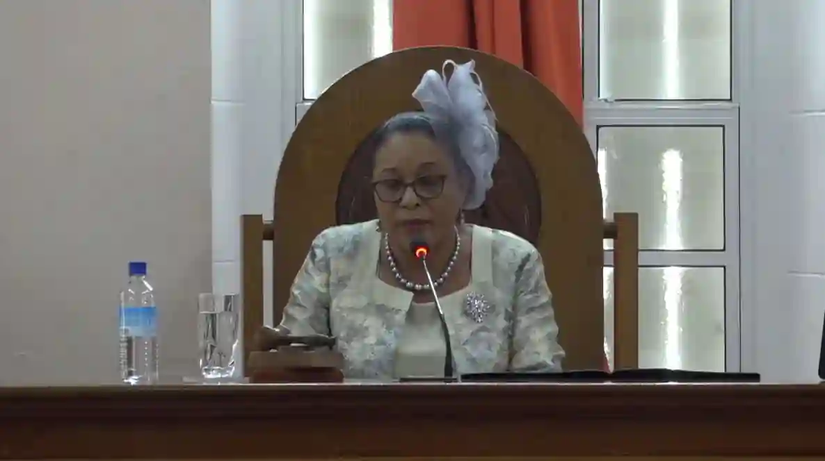 President Burton during Budget Address