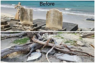 Renowned Tibeau Cemetery turns into wreckage, Carriacou reeling from Beryl