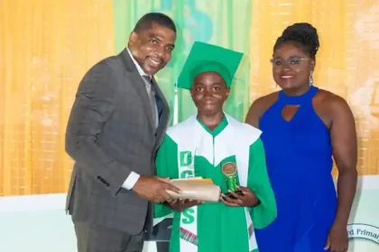 PM Terrance Drew attends Dean Glasford Primary School graduation, calls it blessing