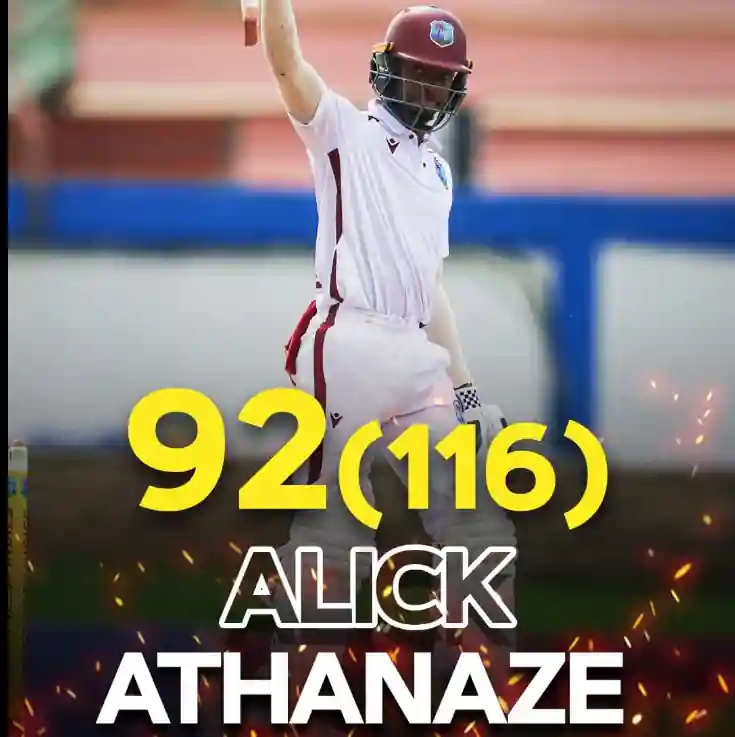 Alick Athanaze in West Indies vs South Africa