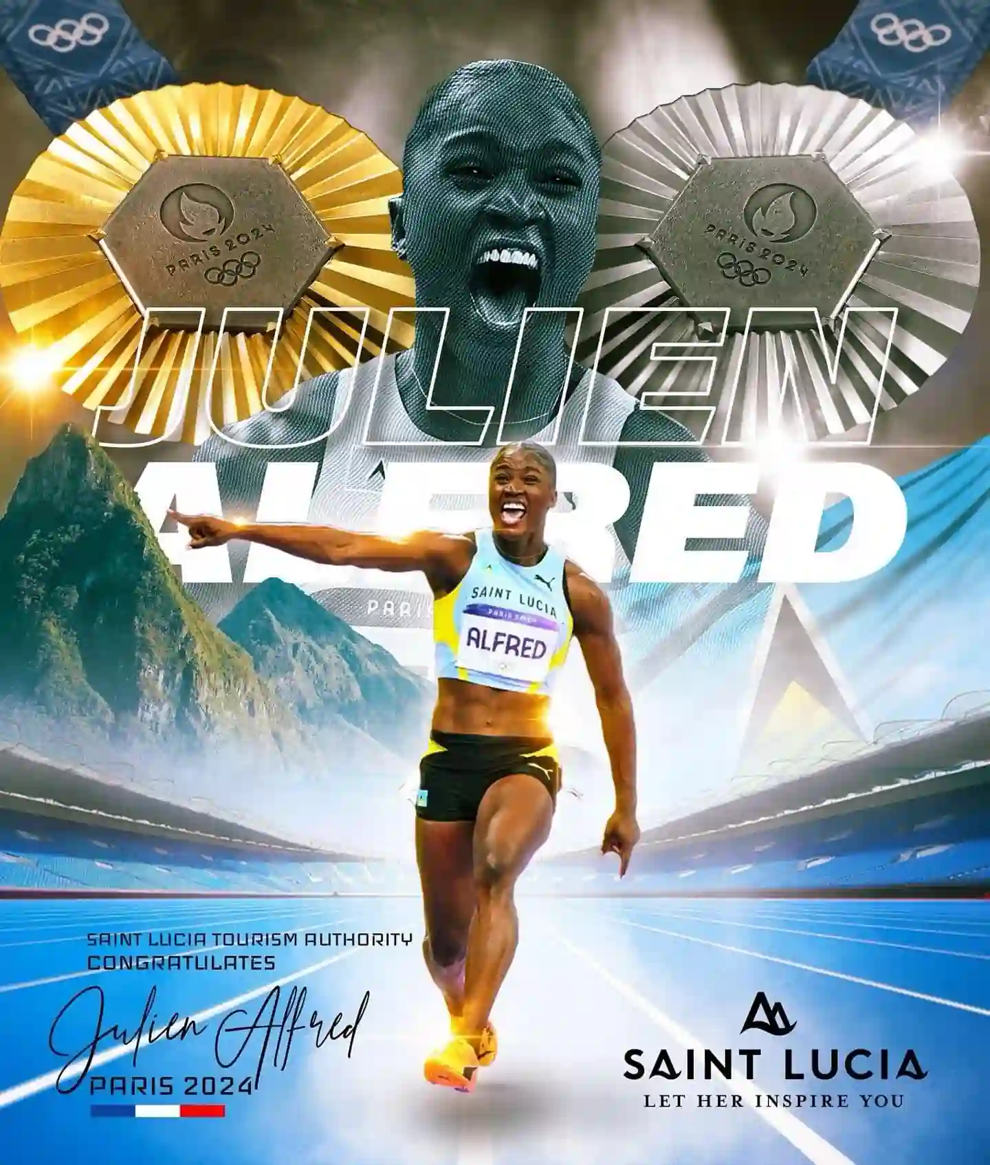 Julien Alfred achievement in Paris Olympics 2024
