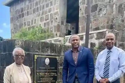 Memorial at New River Estate in Nevis