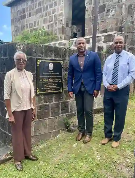Memorial at New River Estate in Nevis
