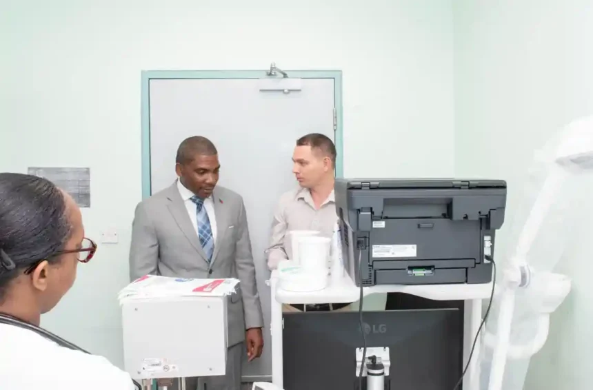 PM Terrance Drew at JNF Hospital