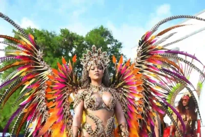 American Pop Star Rihanna radiates streets of Barbados Crop Over Festival 2024