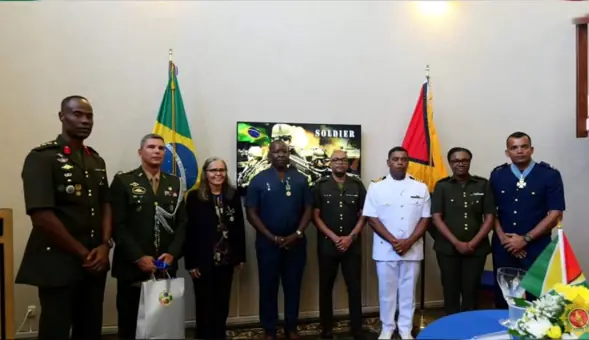 Guyana: GDF Officer awarded Brazilian Order of Aeronautical Merit by Brazilian govt