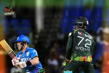 Barbados Royals celebrating their victory over Antigua and Barbuda Falcons in CPL 2024.