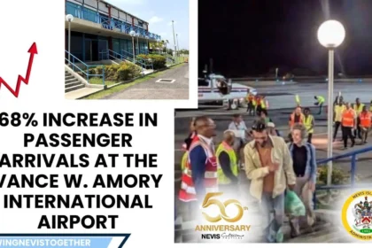 Colorful parade during Culturama 50 showcasing vibrant costumes and cultural celebrations in Nevis.