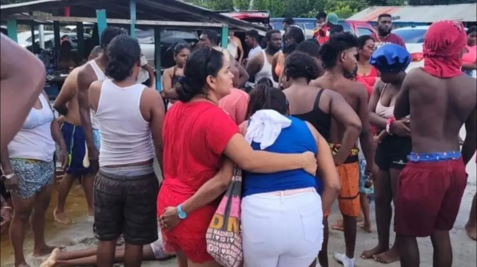 Enchanter Creek along the Soesdyke Highway where the tragic drowning incident occurred.