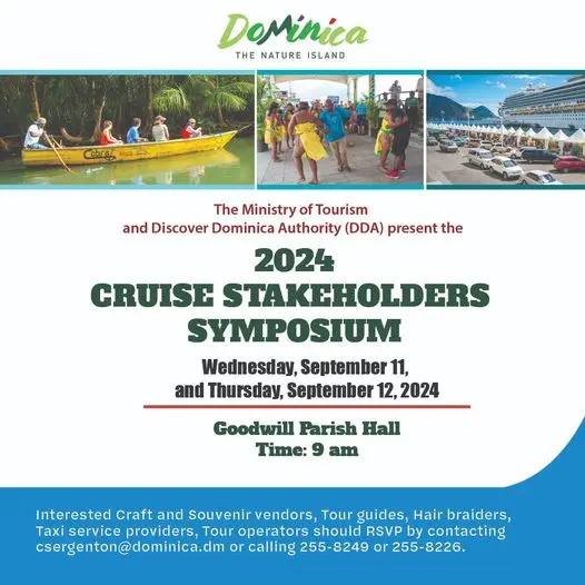 Cruise ships docked in Dominica's port, showcasing the island's potential as a cruise destination.