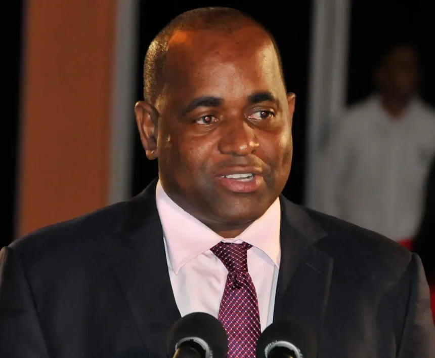 Prime Minister Roosevelt Skerrit addressing students at the start of the 2024/2025 academic year.
