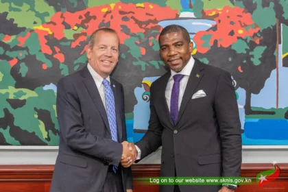 Prime Minister Terrance Drew meeting with Simon Springett, the new UN Resident Coordinator.