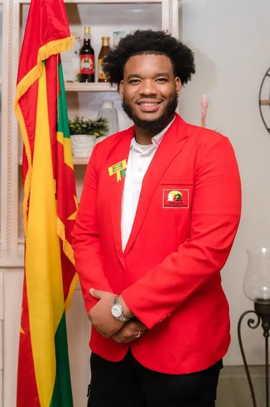 Renniel Gilbert of Grenada competing at the 45th Chess Olympiad in Budapest.