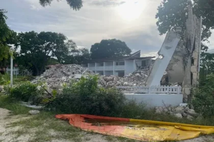 Construction site for Nikki Beach Resort & Spa in Jolly Harbour, Antigua.