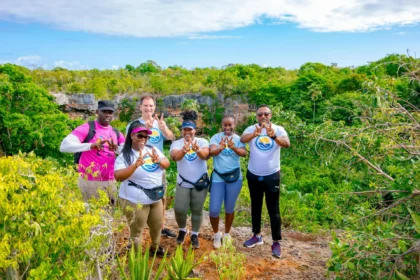 Participants engaging in wellness activities during World Wellness Weekend in Antigua and Barbuda.