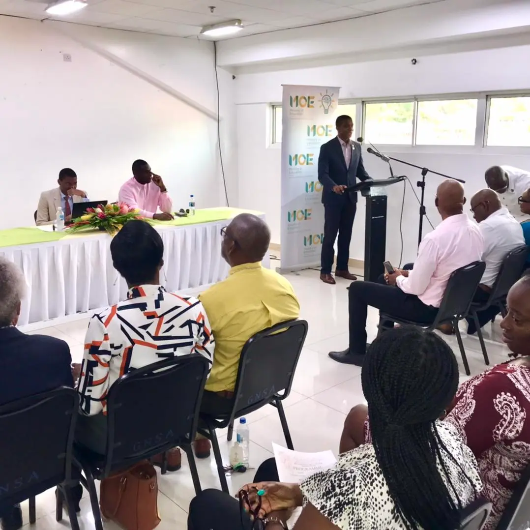 Education care packages being distributed to students in Grenada.