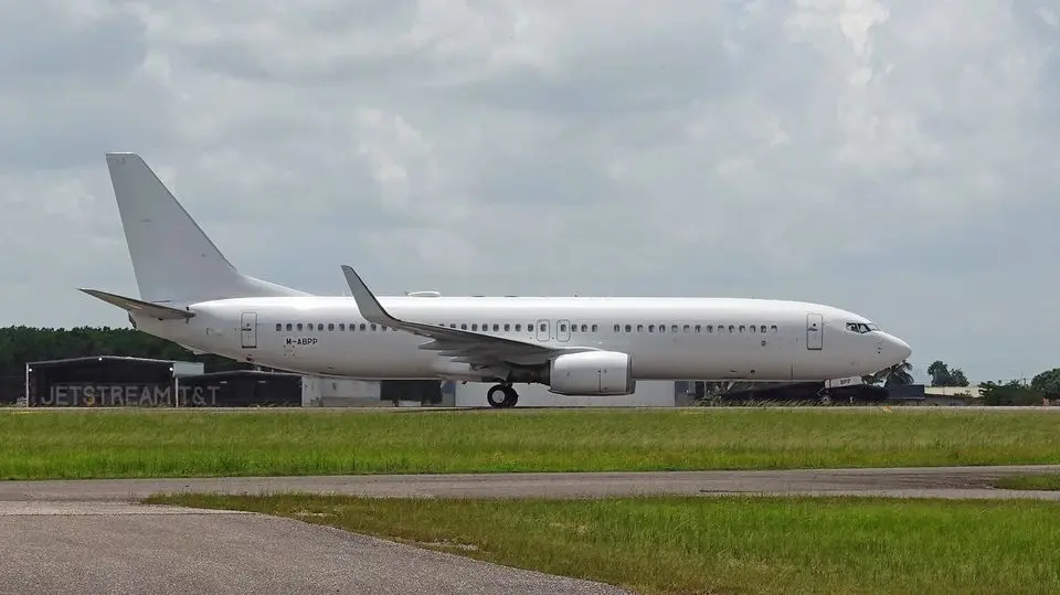 Caribbean Airlines welcomes Ex-Japan Airlines 737-800 to its fleet at Piarco Airport in Trinidad.