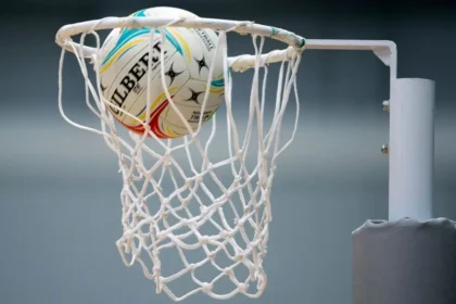St. Lucia national netball team celebrates victory in the ECCB International Netball Series.