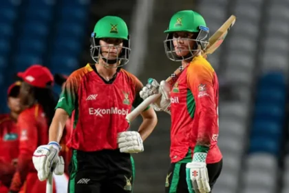 Guyana Amazon Warriors celebrate their victory over Barbados Royals in CPL 2024.