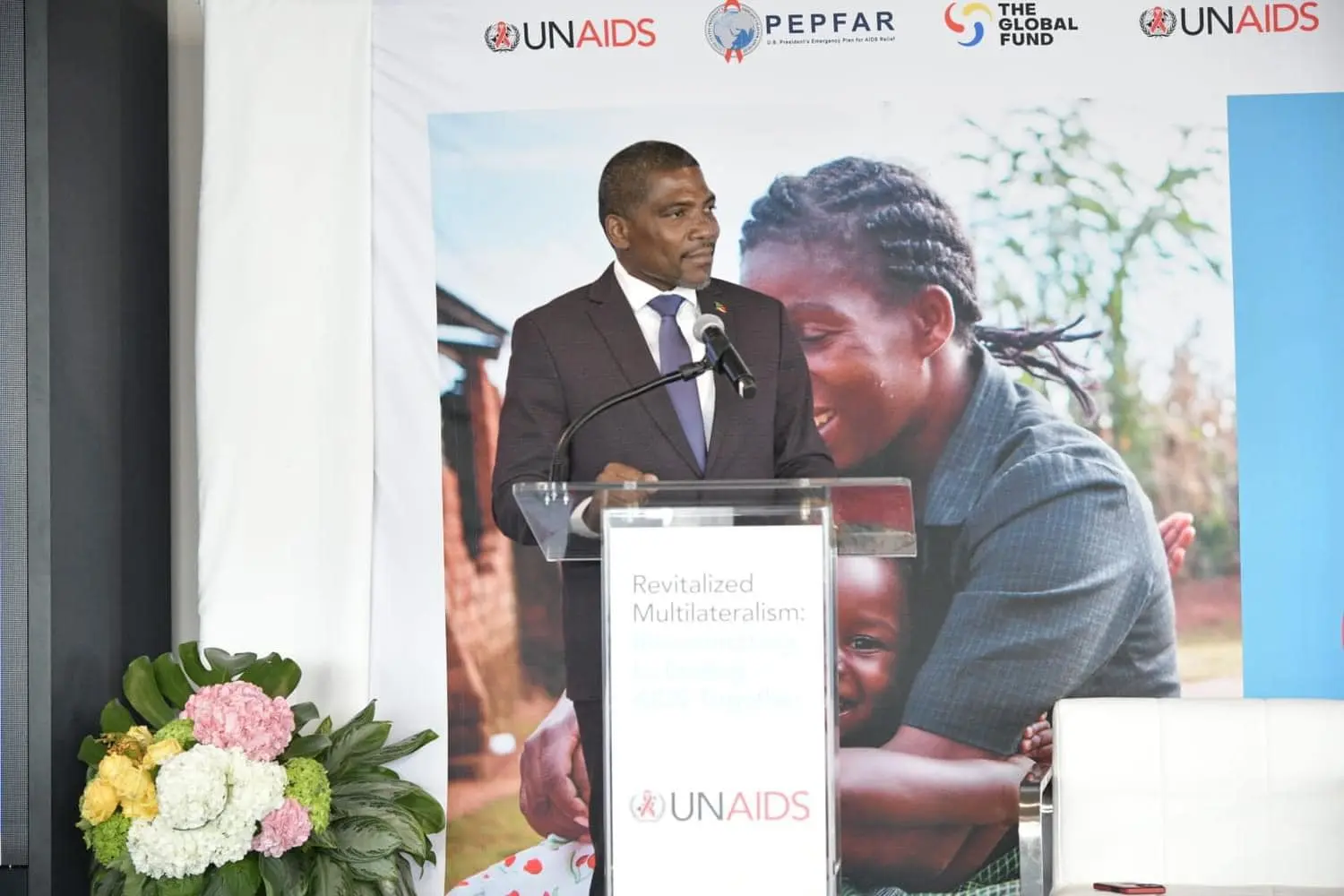 Prime Minister Terrance Drew addresses global leaders at the 79th UN General Assembly on HIV/AIDS.