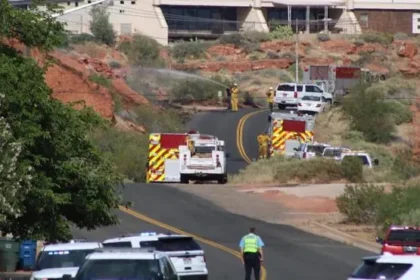 A fire at Queen's Park causes a power failure in St. George, Grenada.