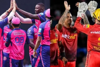 Trinbago Knight Riders and Barbados Royals prepare for their upcoming match in CPL 2024.