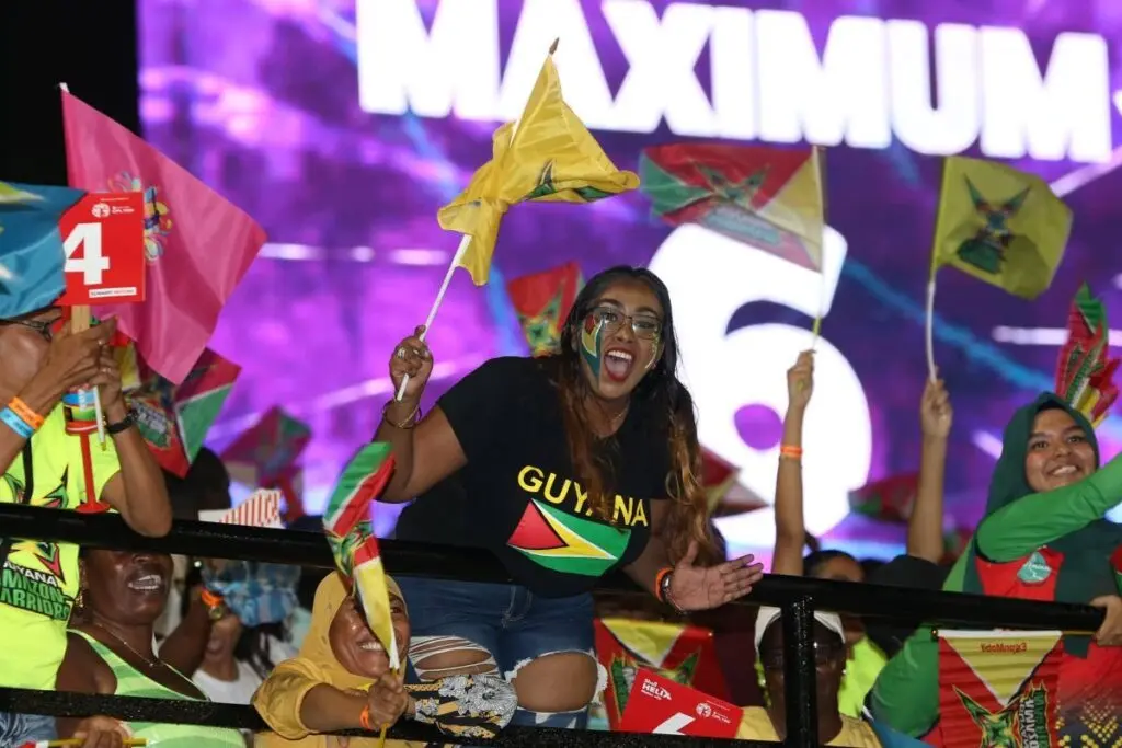 Large crowd enjoys the One Guyana Mega Concert and CPL Watch Party in Georgetown.