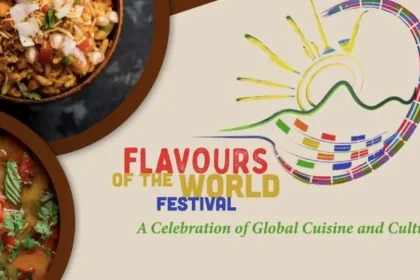 Attendees enjoy diverse cuisines at Dominica's Flavors of the World Festival.