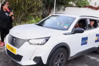 Grenada launches eco-friendly electric vehicle powered by biogas from sargassum.