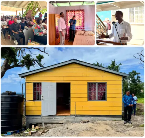 Grenada govt hands over 27 prefabricated homes to families displaced by Hurricane Beryl