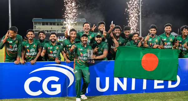 Bangladesh sweeps West Indies 3-0 in historic T20I series win