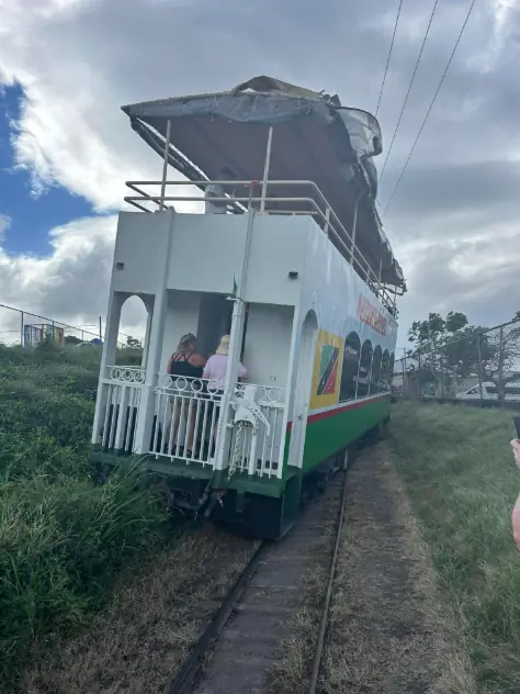 Tourists have a narrow escape as train derails in St Kitts and Nevis